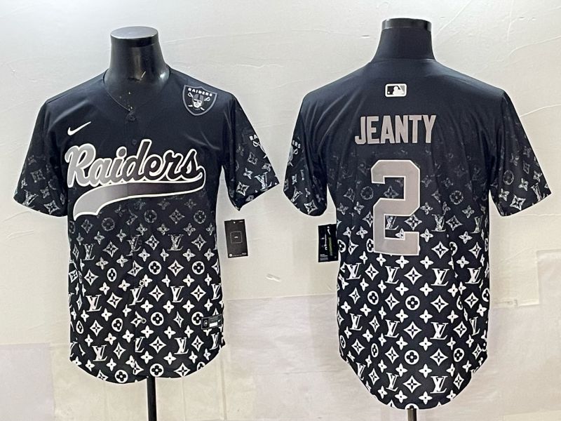 Men 2025 Nike Oakland Raiders #2 Jeanty Black Limited NFL Jersey style 005